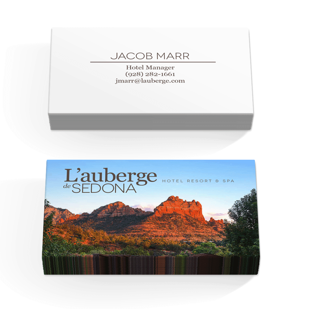 L'Auberge De Sedona business card