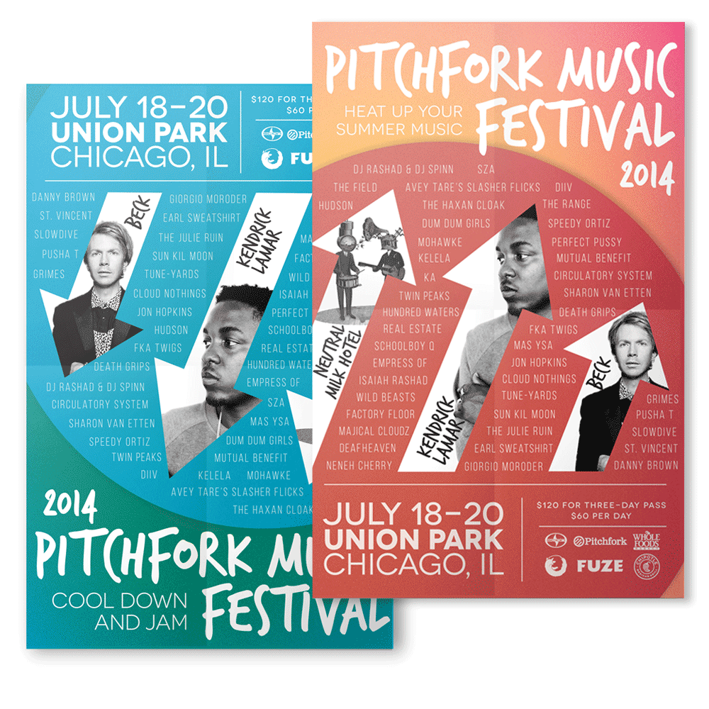 Pitchfork Music Festival posters