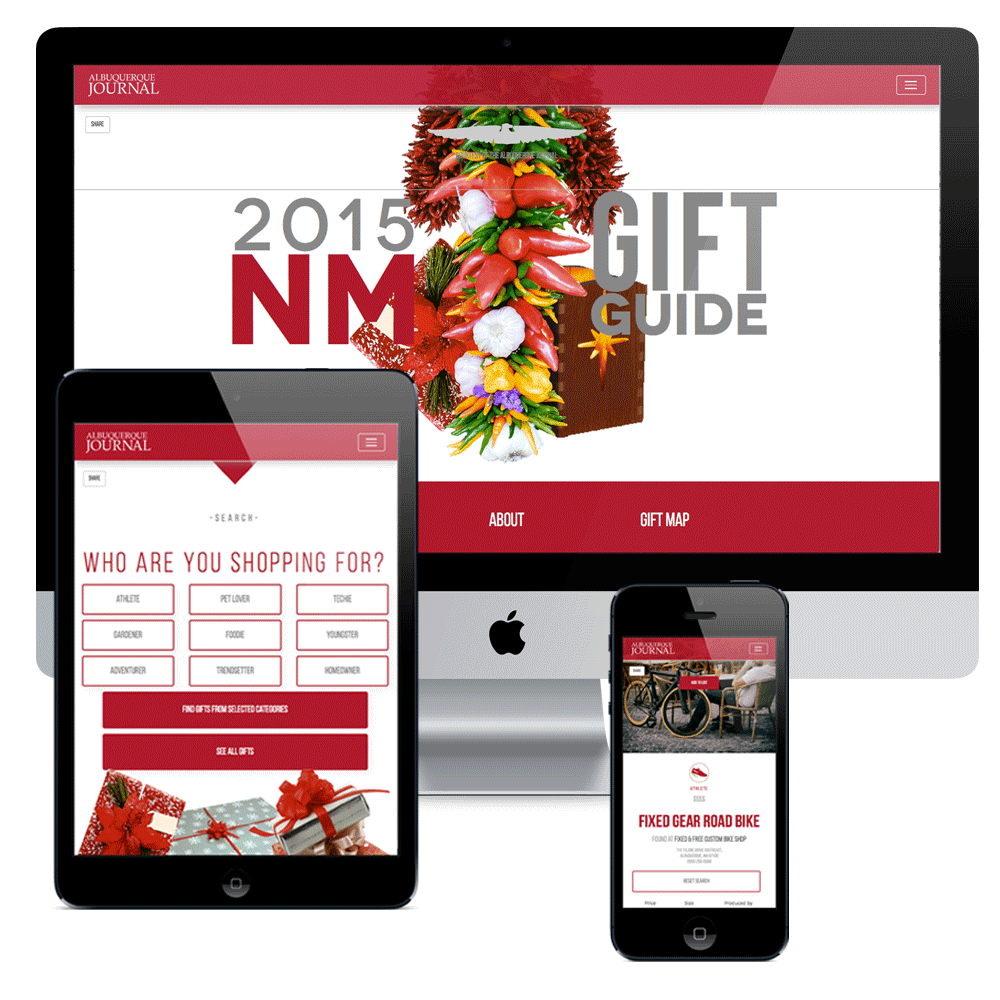 2015 NM Gift Guide website mockups